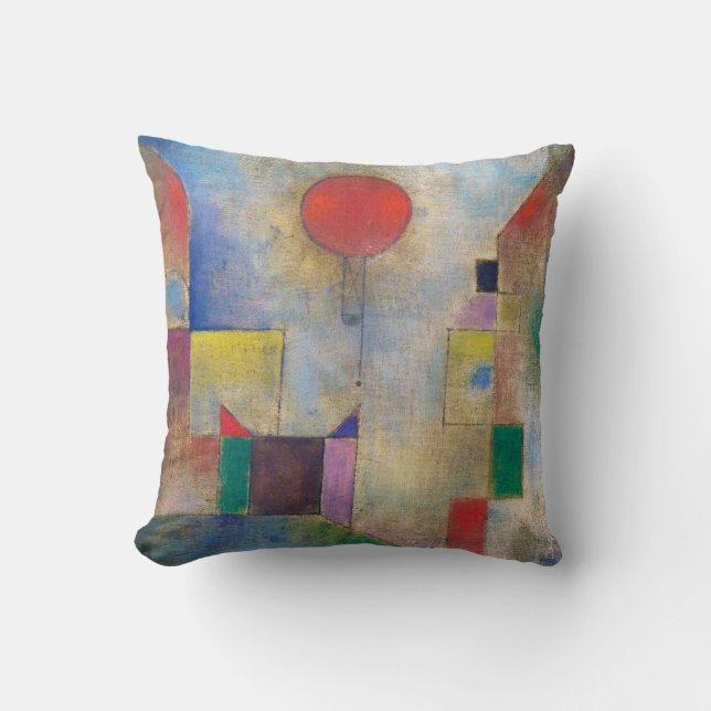 Roter Ballon, Klee Kissen (Vorderseite)