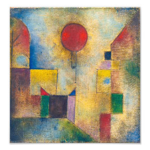 Roter Ballon   Paul Klee   Fotodruck