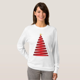 Roter Band-Baum T-Shirt