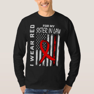 Roter Band Schwägerin Herzkrankheit Bewusstsein U T-Shirt