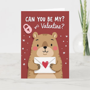 Roter Bär Mein Valentinsgrußkarte Karte