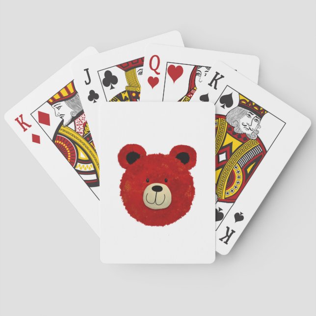 Roter Bär Spielkarten (Rückseite)