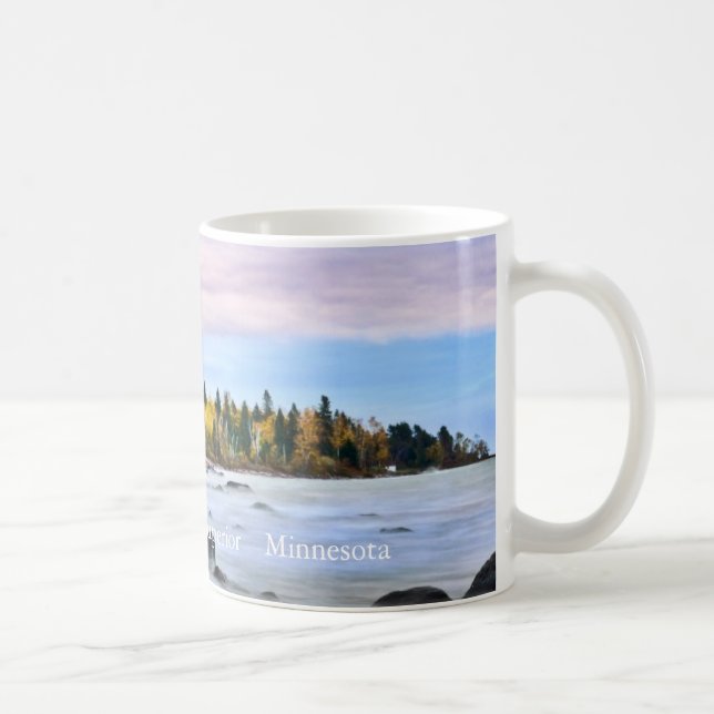 Roter Barn See-Vorgesetzter, Mangan-Tasse Kaffeetasse (Rechts)