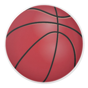 Roter Basketball Keramikknauf