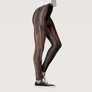 Roter Baum aus Holz Leggings
