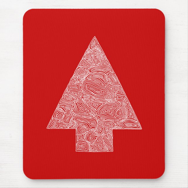 Roter Baum Mousepad (Vorne)