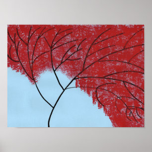 Roter Baum Poster