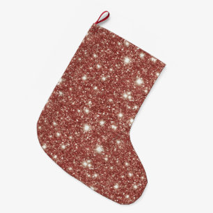 Roter Beeren Glitter Weihnachten Großer Weihnachtsstrumpf