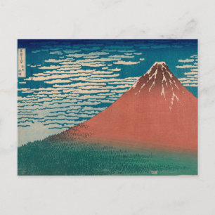 Roter Berg Fuji Postkarte