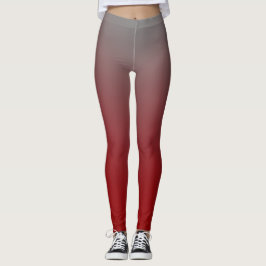 Roter bis grauer Gradient Modern Leggings