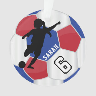 Roter, blauer, schwarzer u. weißer ornament