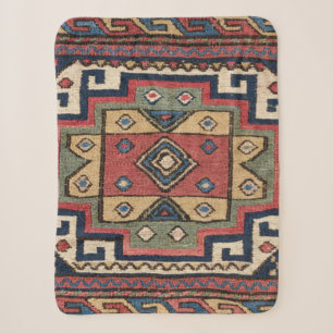 Roter Blauer Western Lone Star Dallas Sherpadecke