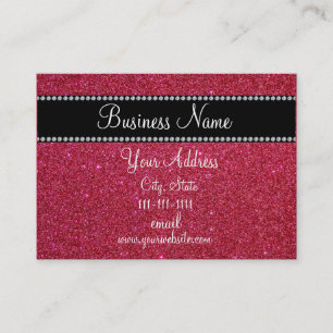 Roter bling Glitter Visitenkarte