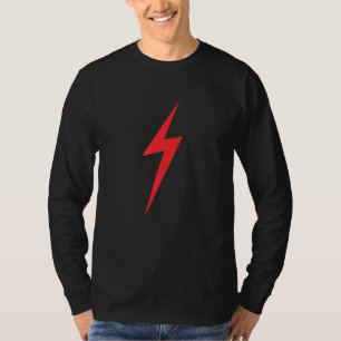 Roter Blitz elektrischer Stürm Graphic T-Shirt