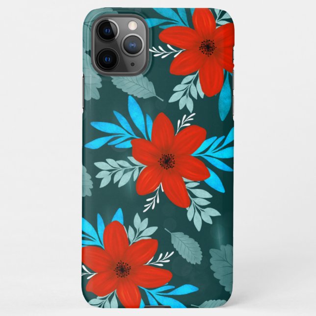 Roter Blossom Blume iPhone-Abdeckung iPhone Hülle (Rückseite)