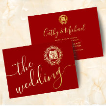 Roter Blumenkranz Chinesische Hochzeit doppeltes G