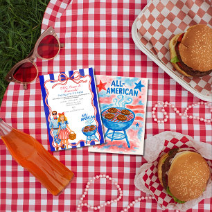 Roter Bogen BBQ, Biere, Feuerwerk 4. Juli Einladung