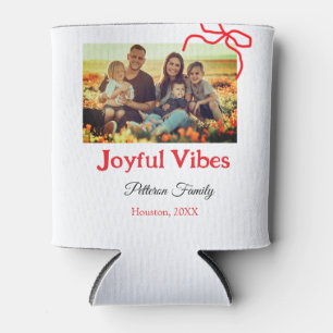 Roter Bogen fröhlich Vibes fügen Familienname Foto Dosenkühler
