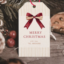 Roter Bogen und Streifen Frohe Weihnachten