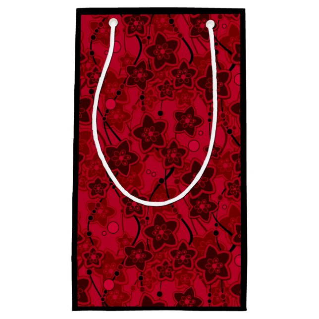 Roter brauner, rustikaler Modedesign Retro Kleine Geschenktüte (Vorderseite)