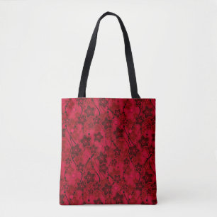 Roter brauner, rustikaler Modedesign Retro Tasche