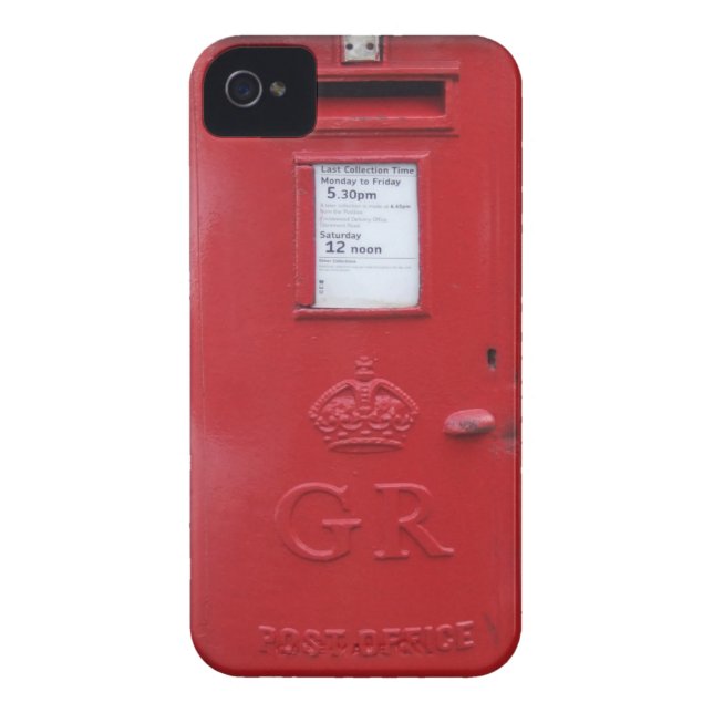 Roter britischer Postenkasten Case-Mate iPhone Hülle (Rückseite)