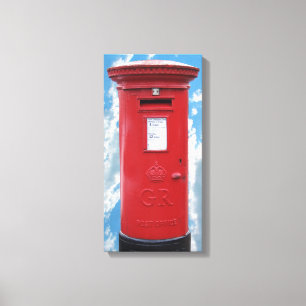 Roter britischer Postenkasten Leinwanddruck