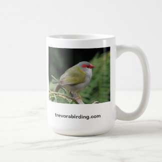 Roter browed Fink Kaffeetasse