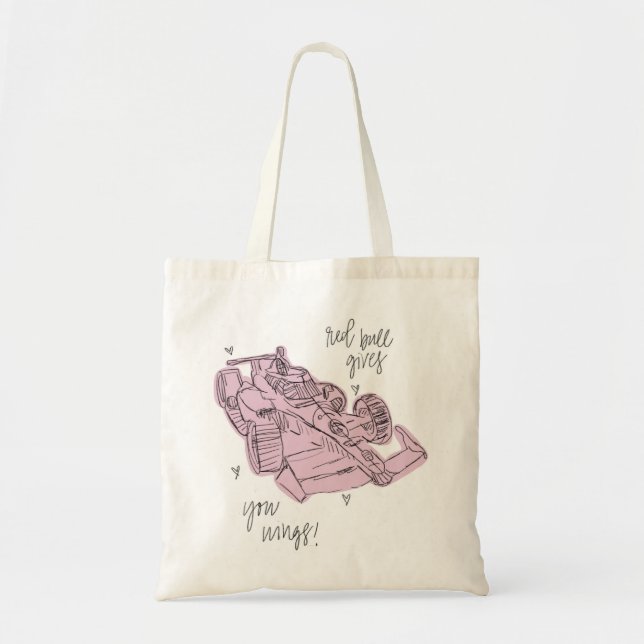 roter Bull-Totebeutel (F1!) Tragetasche (Vorne)