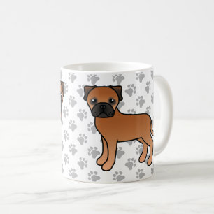 Roter Bullmastiff Süßer Cartoon-Hund Kaffeetasse