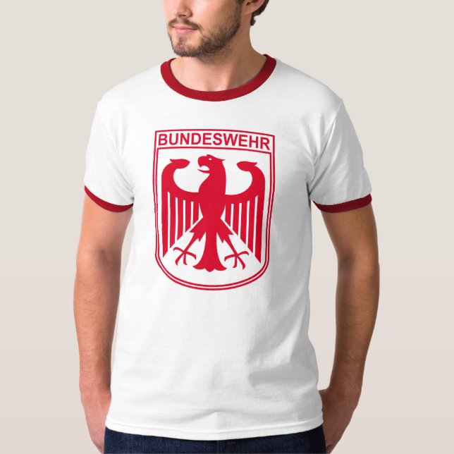 Roter Bundeswehr-T - Shirt (Vorderseite)