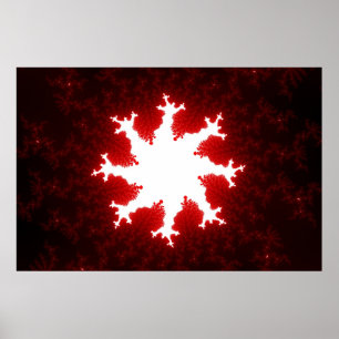 Roter Burst Poster