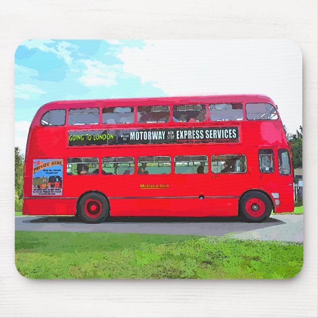 ROTER BUS MOUSEPAD (Vorne)