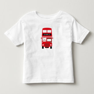 Roter Bus-personalisierter KinderT - Shirt Londons