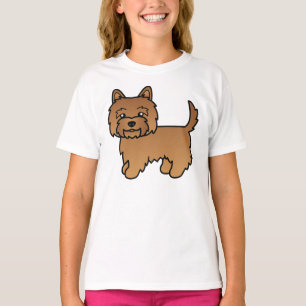 Roter Cairn Terrier Süßer Cartoon-Hund T-Shirt