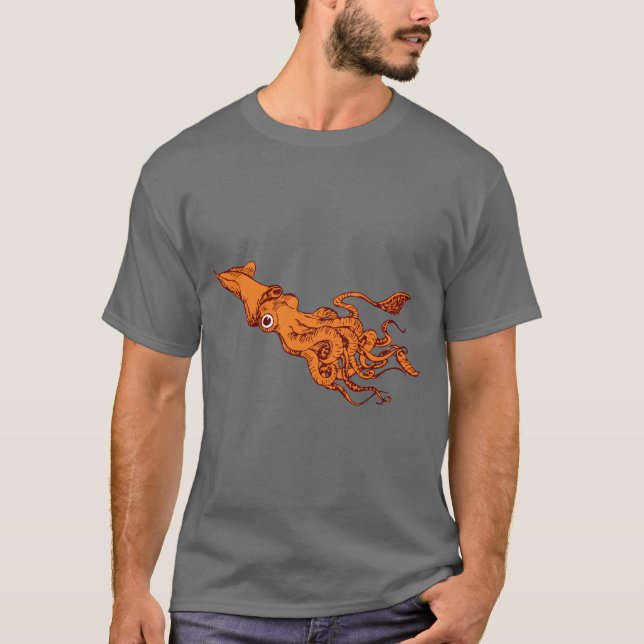 ROTER CALAMARI T-Shirt (Vorderseite)