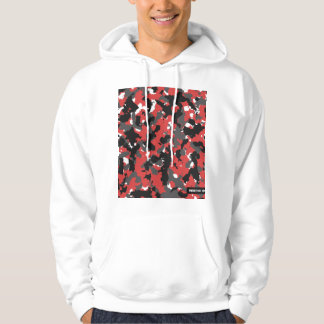 Roter Camouflage-DigitalTechHoodie Hoodie