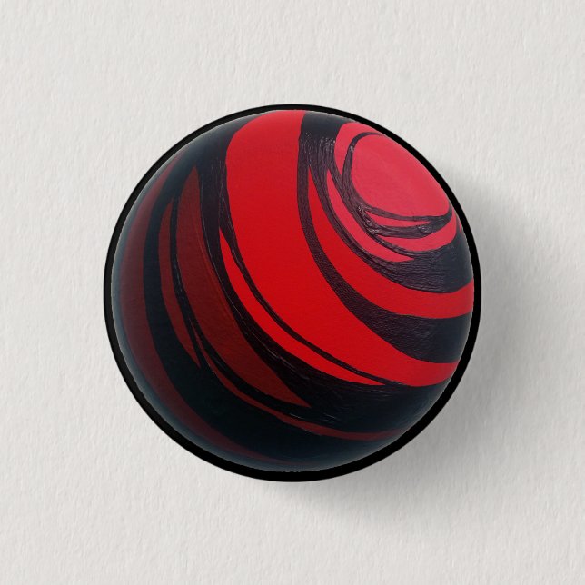Roter Chakra Knopf Button (Vorderseite)