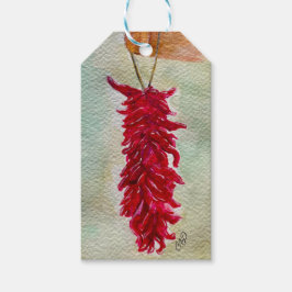 Roter Chile Wasserfarbe Ristra New Mexico Geschenkanhänger