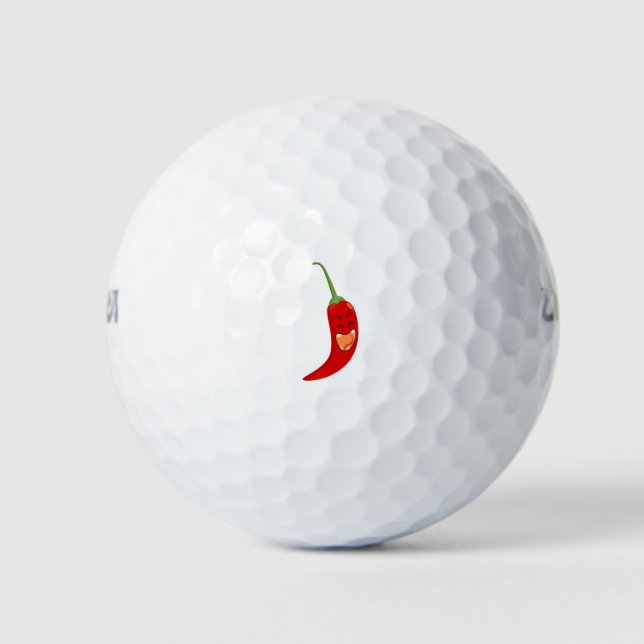Roter Chili Golfball (Vorderseite)