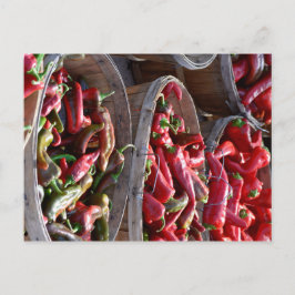 Roter Chili Postkarte