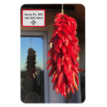 Roter Chili Ristra Santa Fe Kühlschrank