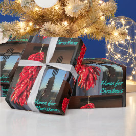 Roter Chili Ristra Zia Sun Zuhause Zu Weihnachten  Geschenkpapier