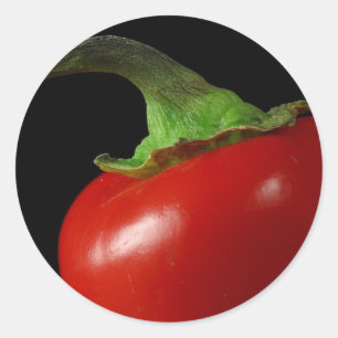 Roter Chili Runder Aufkleber