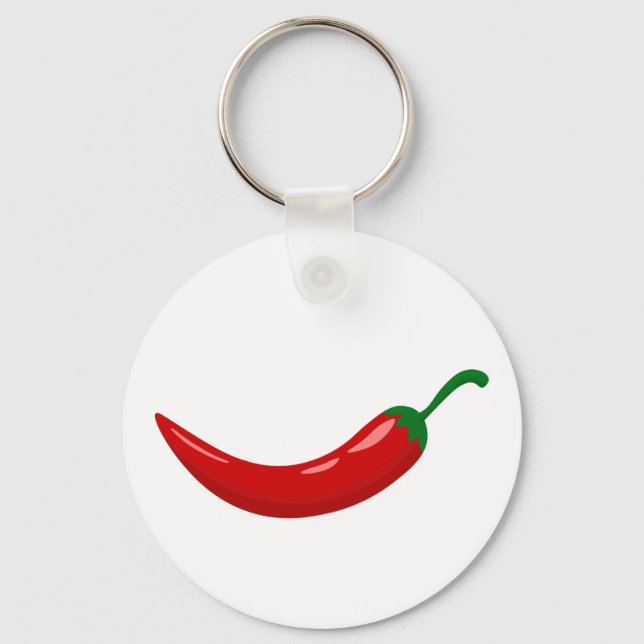 Roter Chili Schlüsselanhänger (Vorderseite)