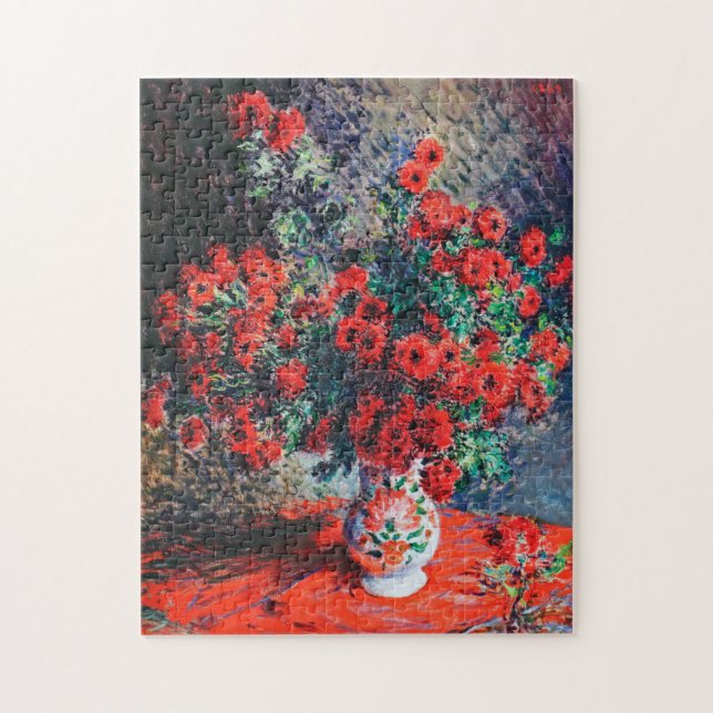 Roter Chrysanthemum, Monet (Vertikal)