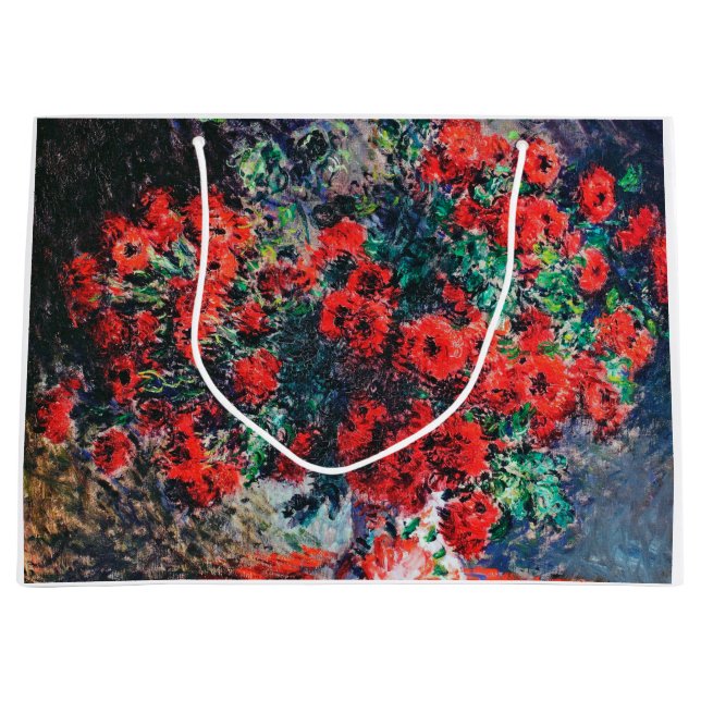 Roter Chrysanthemum, Monet Große Geschenktüte (Vorderseite)