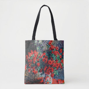 Roter Chrysanthemum, Monet Tasche