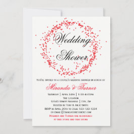 Roter Confetti - der Polterabend-Einladung des Einladung