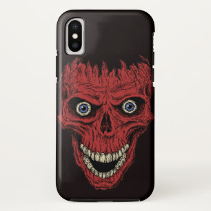 Roter Crackhead-Totenkopf Case-Mate iPhone Hülle